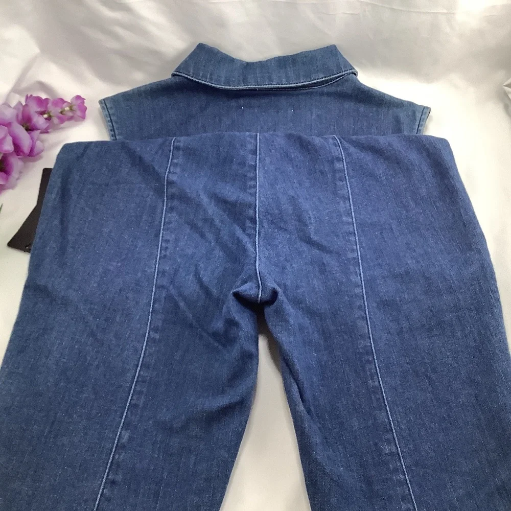 NWT Guess Jessie Utility Fitted Denim Jumpsuit 6 - Picture 6 of 14